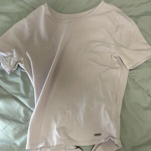 Cropped open back tshirt